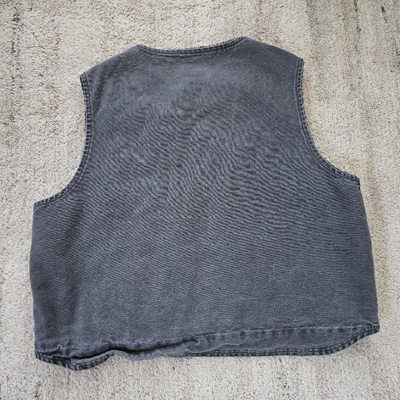 SOLD Vintage Carhartt Workwear Sherpa Lined Vest 2XL XXL - Picture 2 of 4